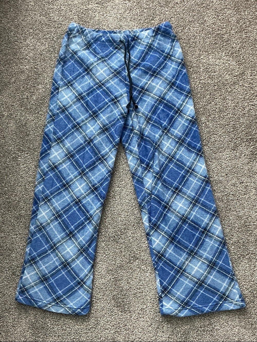 Blue Plaid Women's Lounge PJ Pants